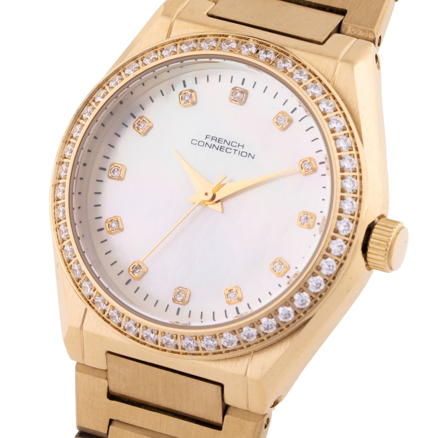 French Connection Analogue White Mop Dial Women's Watch -FCH10GM