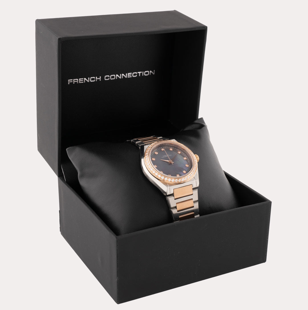 French Connection Analogue Blue Mop Dial Women's Watch -FCH10RGM