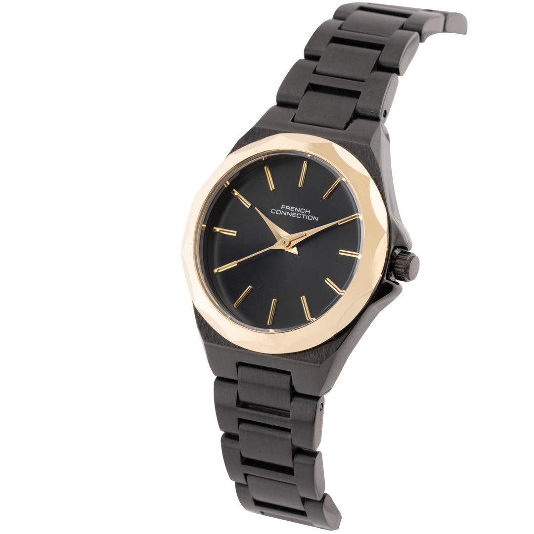 French Connection Analogue Black Dial Women's Watch -FCH11BM
