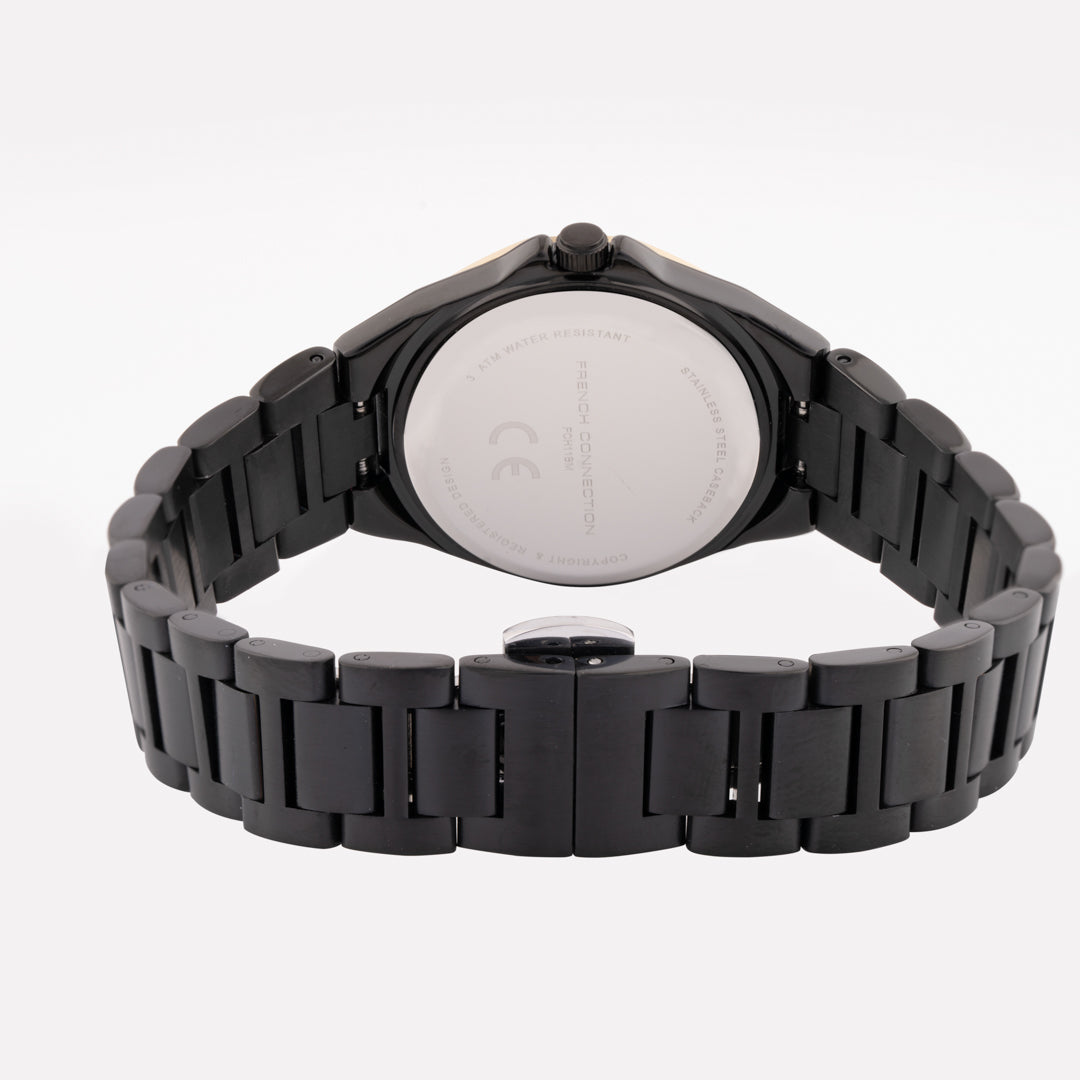 French Connection Analogue Black Dial Women's Watch -FCH11BM
