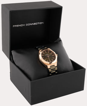 French Connection Women's Alloy Dial & Stainless Steel Bracelet Strap Analogue Watch FCH11OM