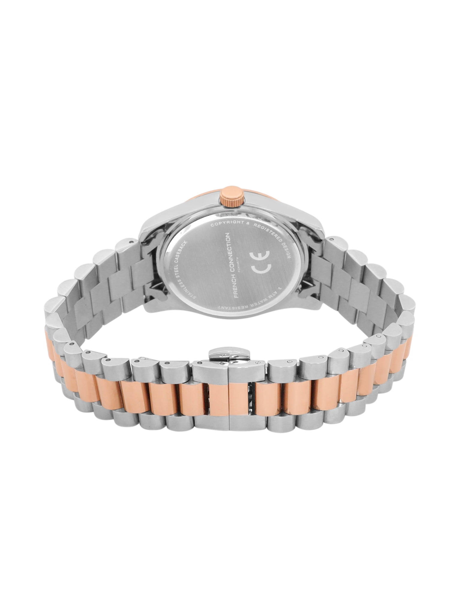 French Connection White Dial  Dated Watch for Men's - FCH14RTM