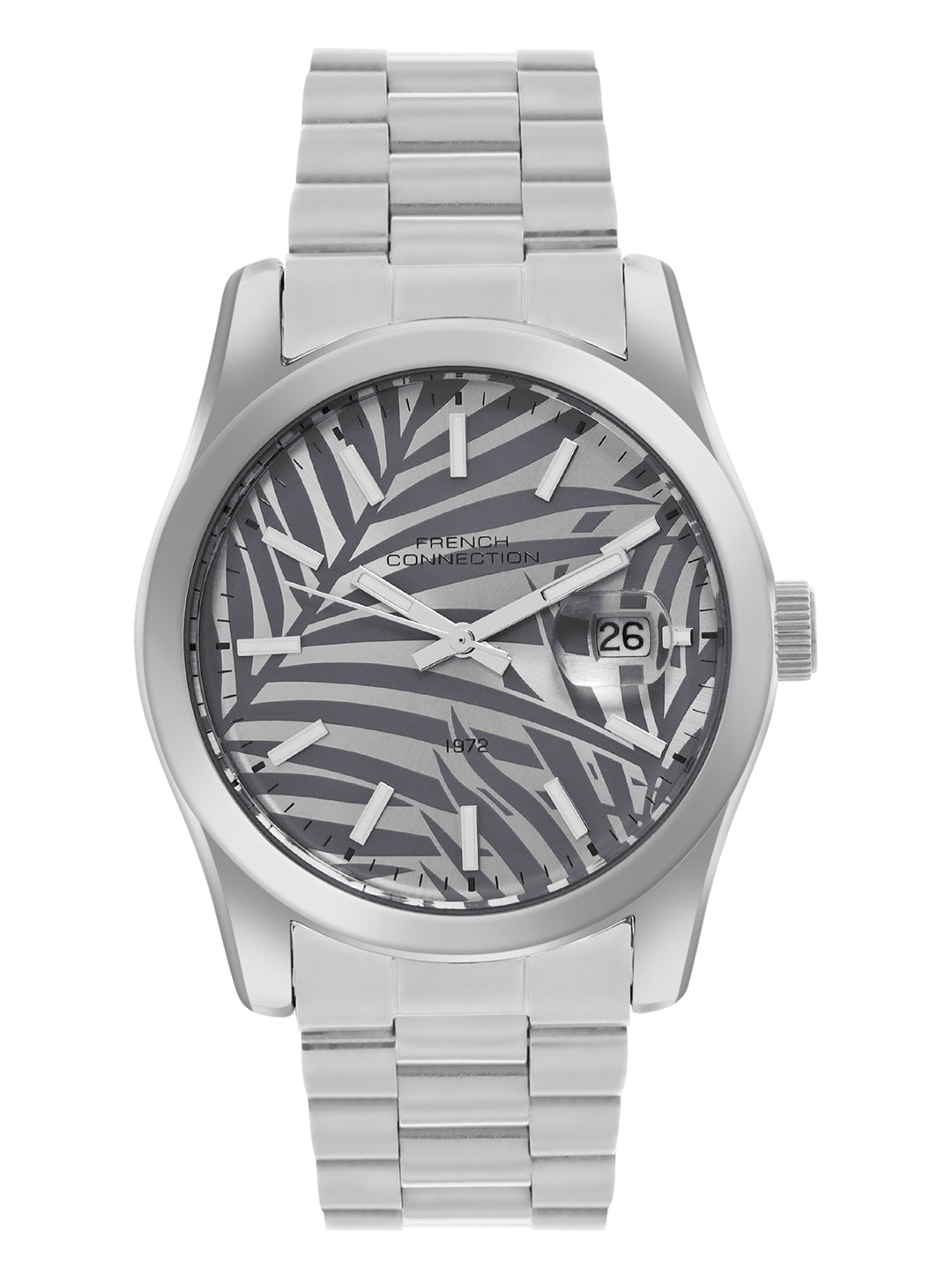 French Connection Grey Dial  Dated Watch for Men's - FCH14SM
