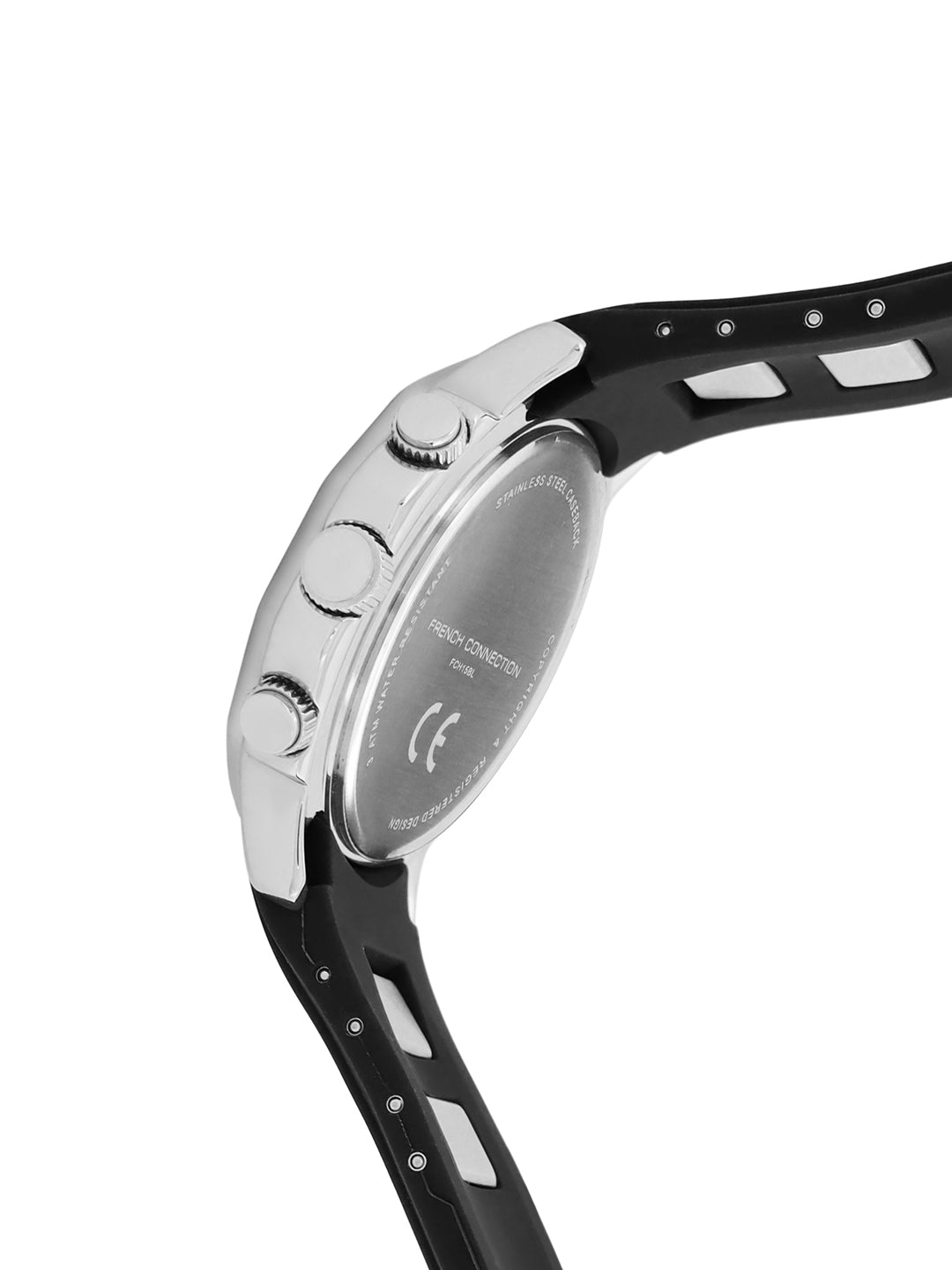 French Connection Black Dial  Multifunction Watch for Men's - FCH15BL