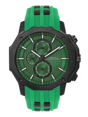 French Connection Green Dial  Multifunction Watch for Men's - FCH15NL