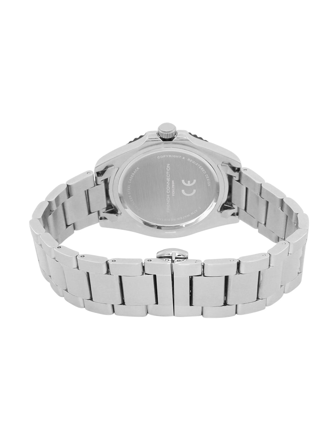 French Connection Black Dial  Dated Watch for Men's - FCH17BSM