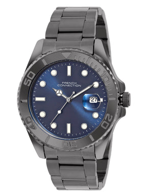 French Connection Blue Dial  Dated Watch for Men's - FCH17GNM