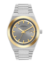 French Connection Textured Grey Round Dial With Stainless Steel Strap Watch - For Mens FCH22TM
