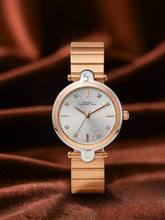 French Connection Textured Silver Round Dial With Rose Stainless Steel  Strap Watch - For Womens FCH25RGM