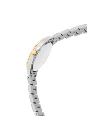 French Connection Sunray Silver Round Dial With Stainless Steel  Strap Watch - For Womens FCH26TM