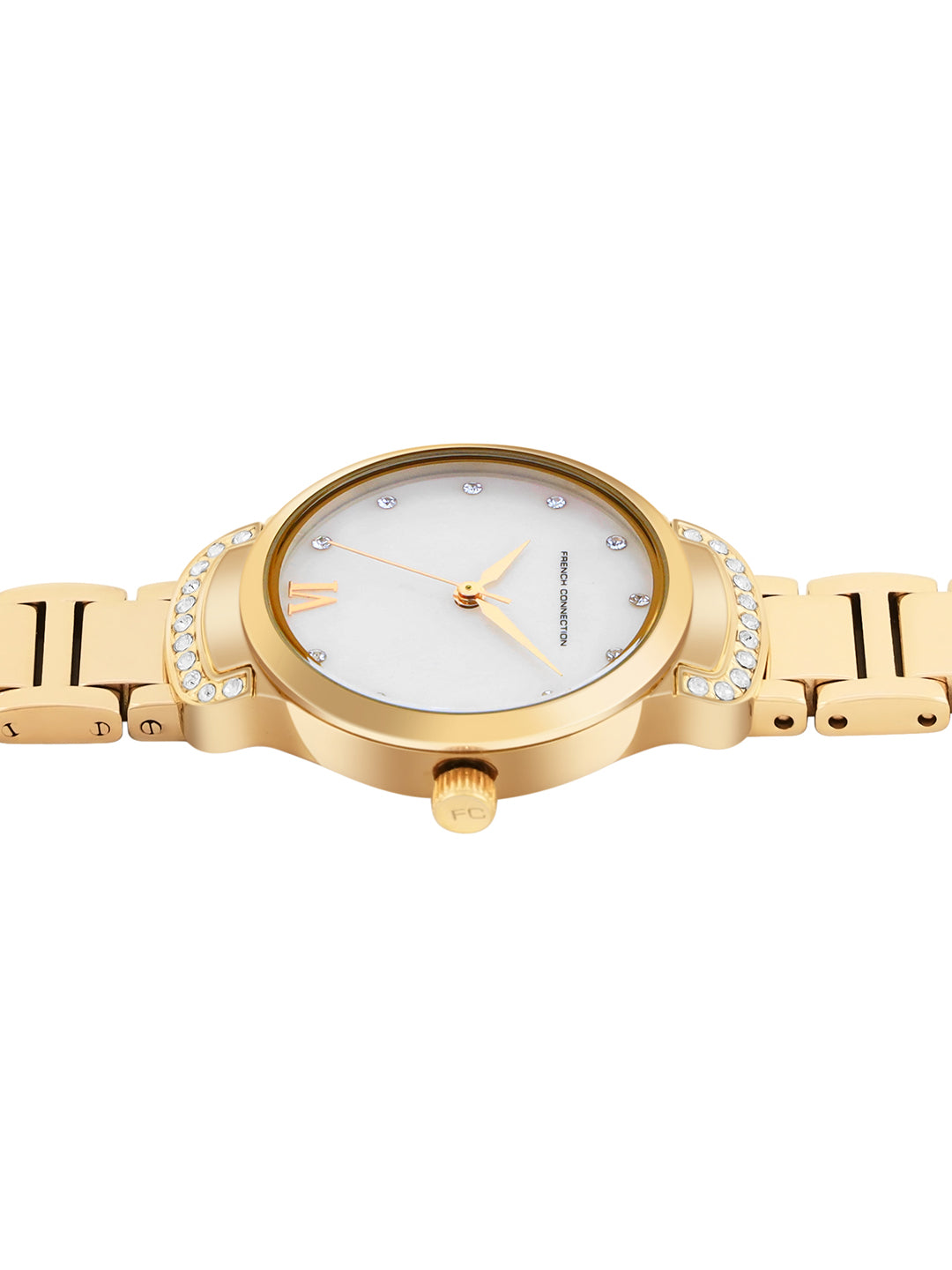 French Connection White Dial  Analog Watch for Women's - FCH7GM