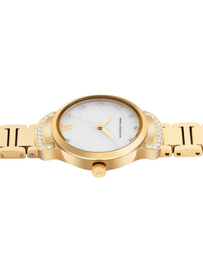 French Connection White Dial  Analog Watch for Women's - FCH7GM