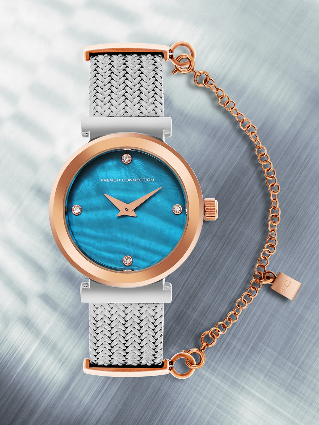 French Connection Blue Dial  Analog Watch for Women's - FCH8RTM