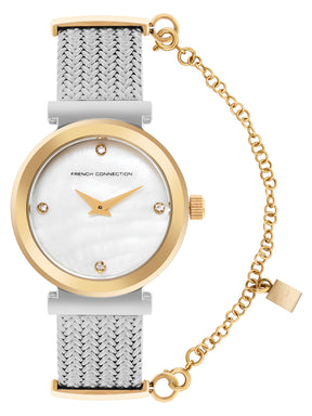 French Connection White Dial  Analog Watch for Women's - FCH8TM
