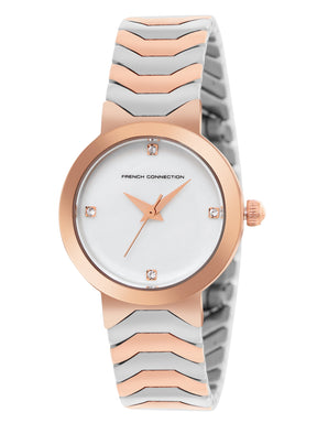 French Connection White Dial  Analog Watch for Women's - FCH9RTM