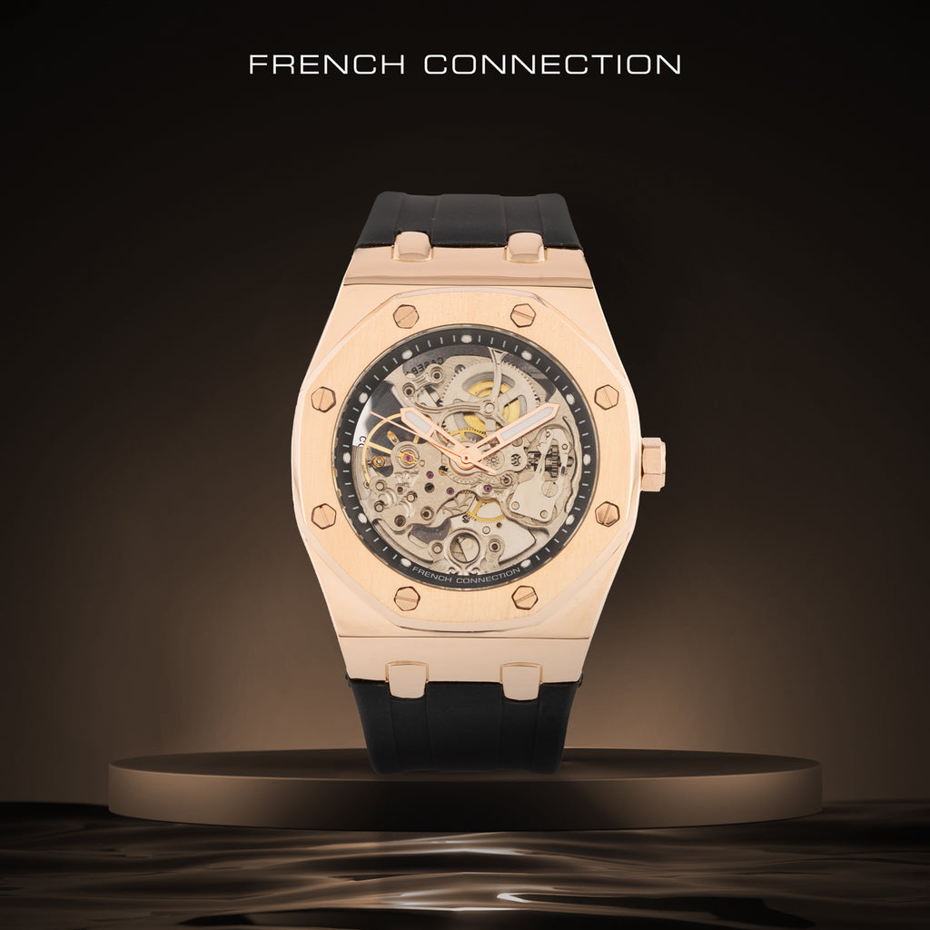 French Connection Automatic Silver Dial Men's Watch-FCK2B-RG