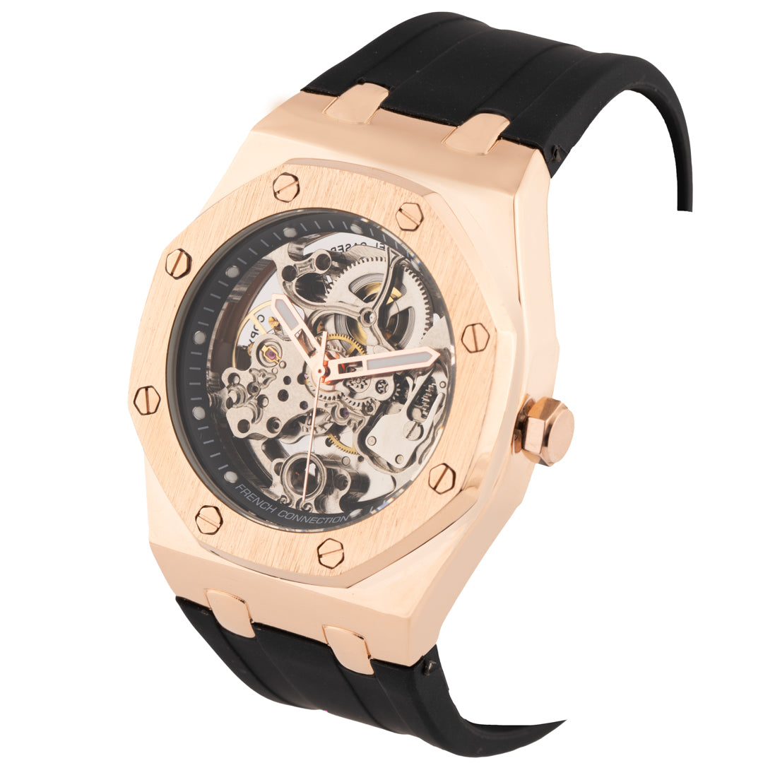 French Connection Automatic Silver Dial Men's Watch-FCK2B-RG