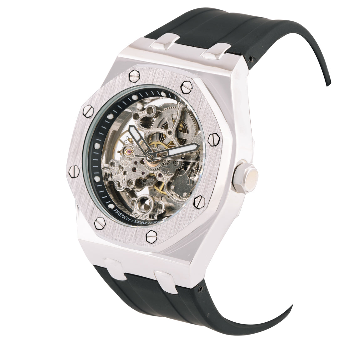 French Connection Automatic Silver Dial Men's Watch-FCK2B-S