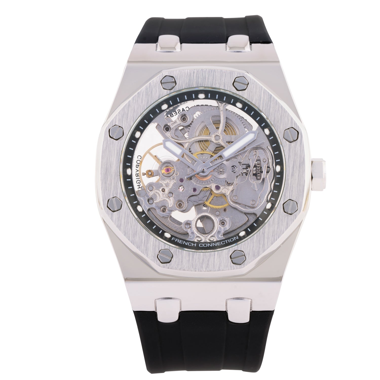 French Connection Automatic Silver Dial Men's Watch-FCK2B-S