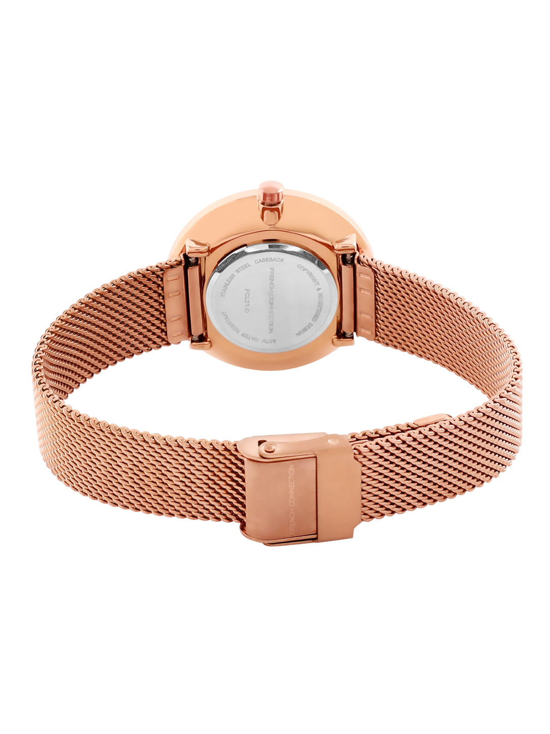 French Connection Analog Gold Multi Dial Women's Watch-FCL21-D