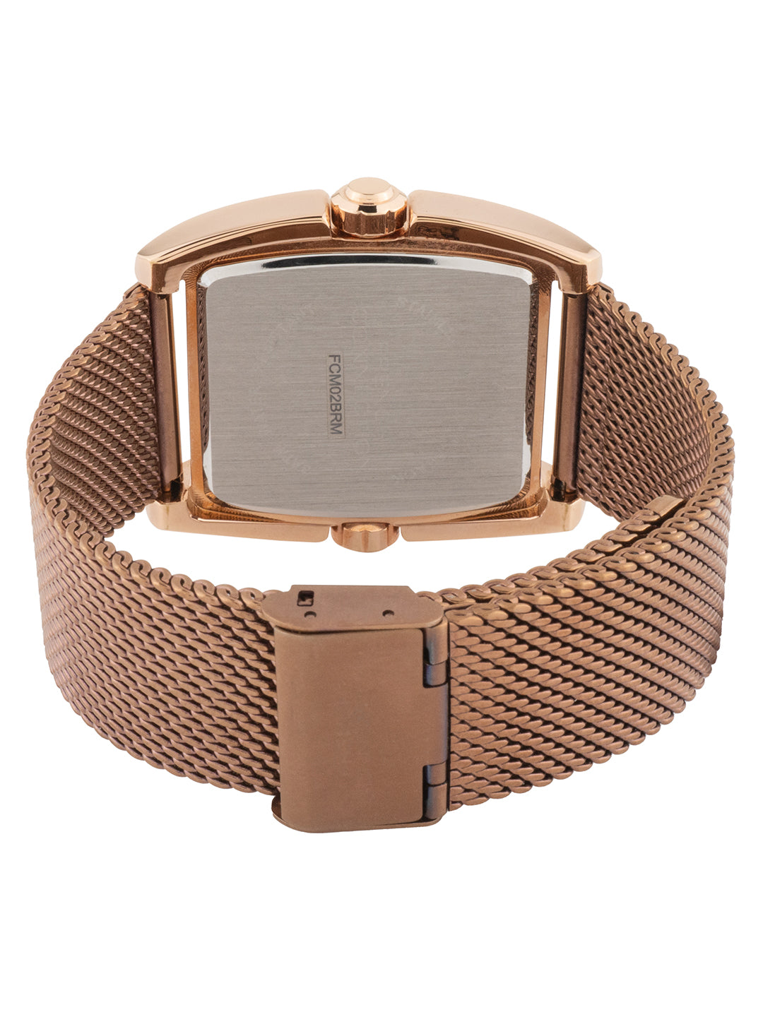 French connection Barrel Brown Tonneau Dial Mens Analogue Watch FCM02BRM