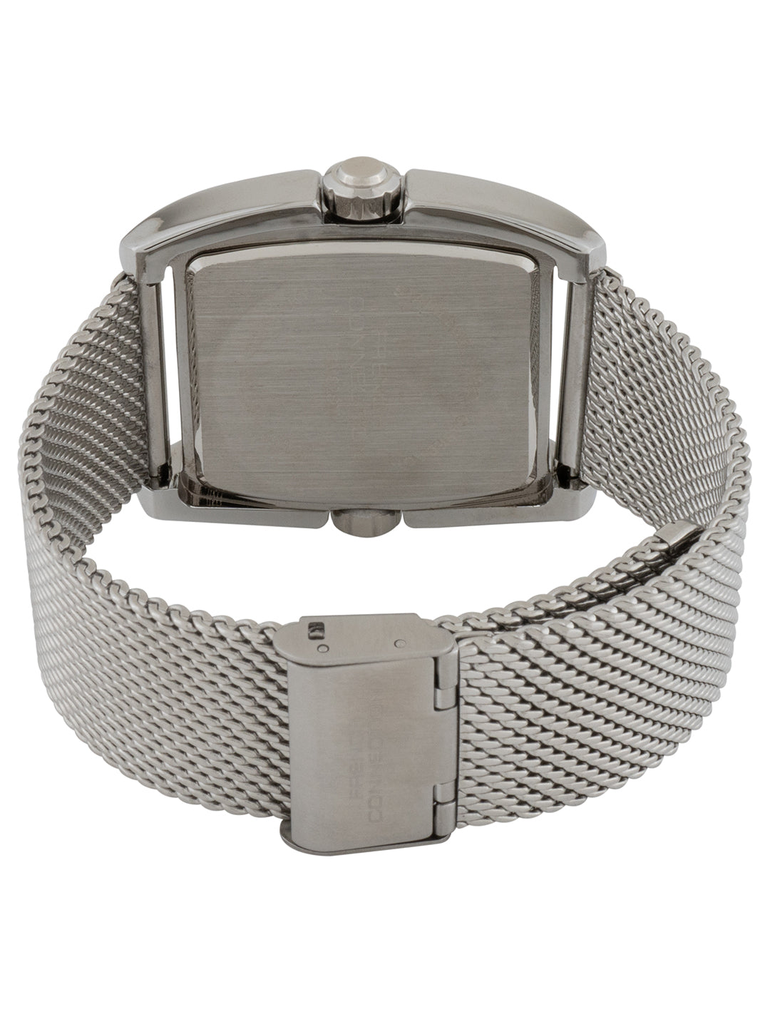 French connection Barrel Silver Tonneau Dial Mens Analogue Watch FCM02SM