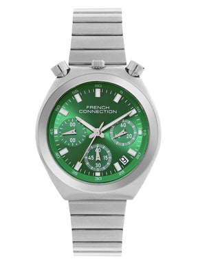 French Connection Green Dial  Chronograph Date Watch for Women's - FCM03SM