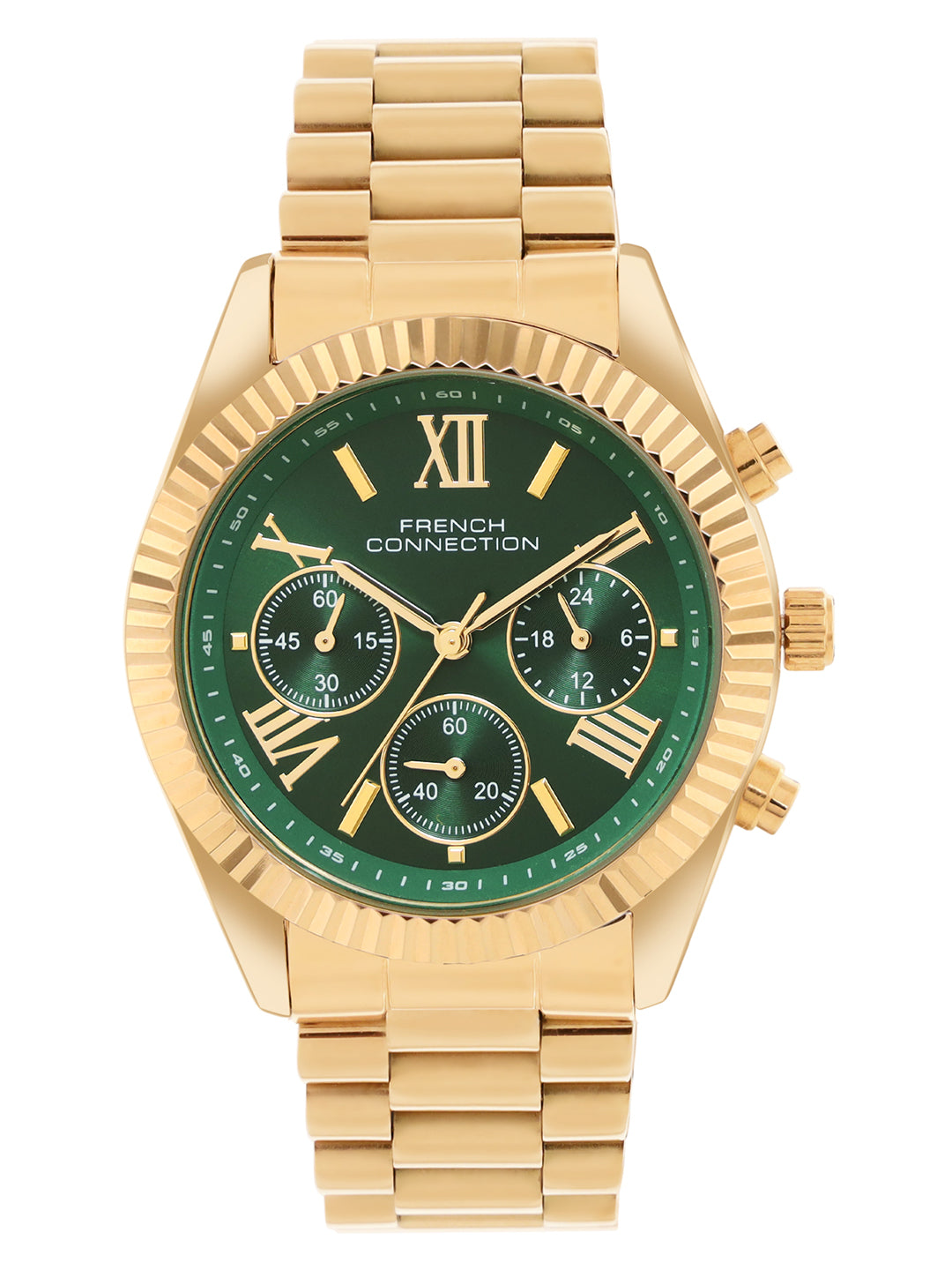 French Connection Green Dial  Chronograph Watch for Women's - FCM06NGM