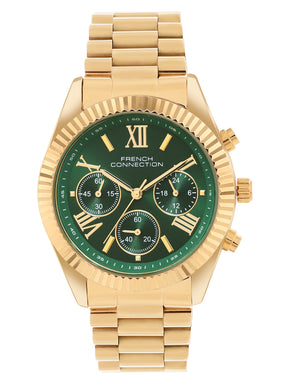 French Connection Green Dial  Chronograph Watch for Women's - FCM06NGM