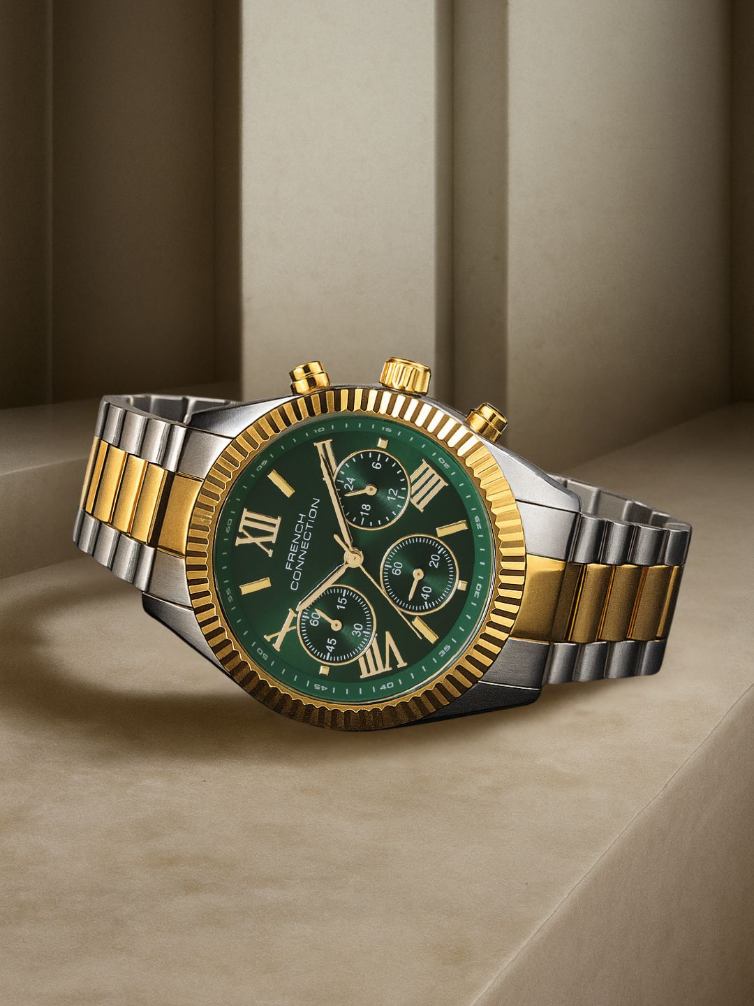 French Connection Green Dial  Chronograph Watch for Women - FCM06NTM
