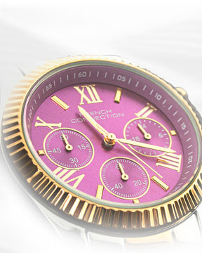 French Connection Pink Dial  Chronograph Watch for Women's - FCM06TM