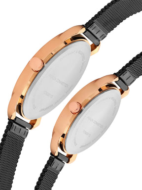 French Connection Rose Gold Pair Watch-FCN00011D