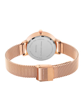 French Connection Rose Gold Dial Women's Watch-FCN00016B