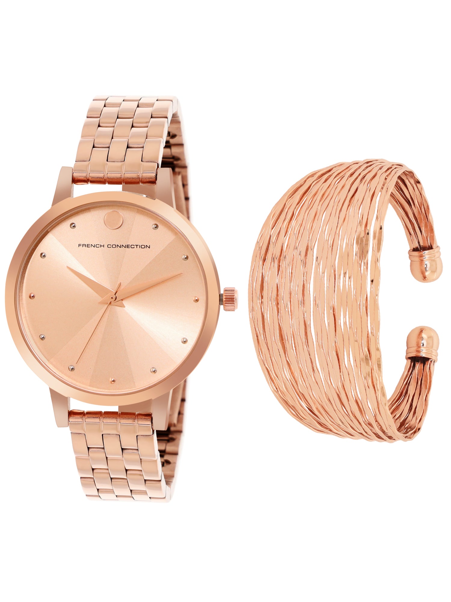French Connection Analog Rose Gold Dial Women's Watch-FCN00017A