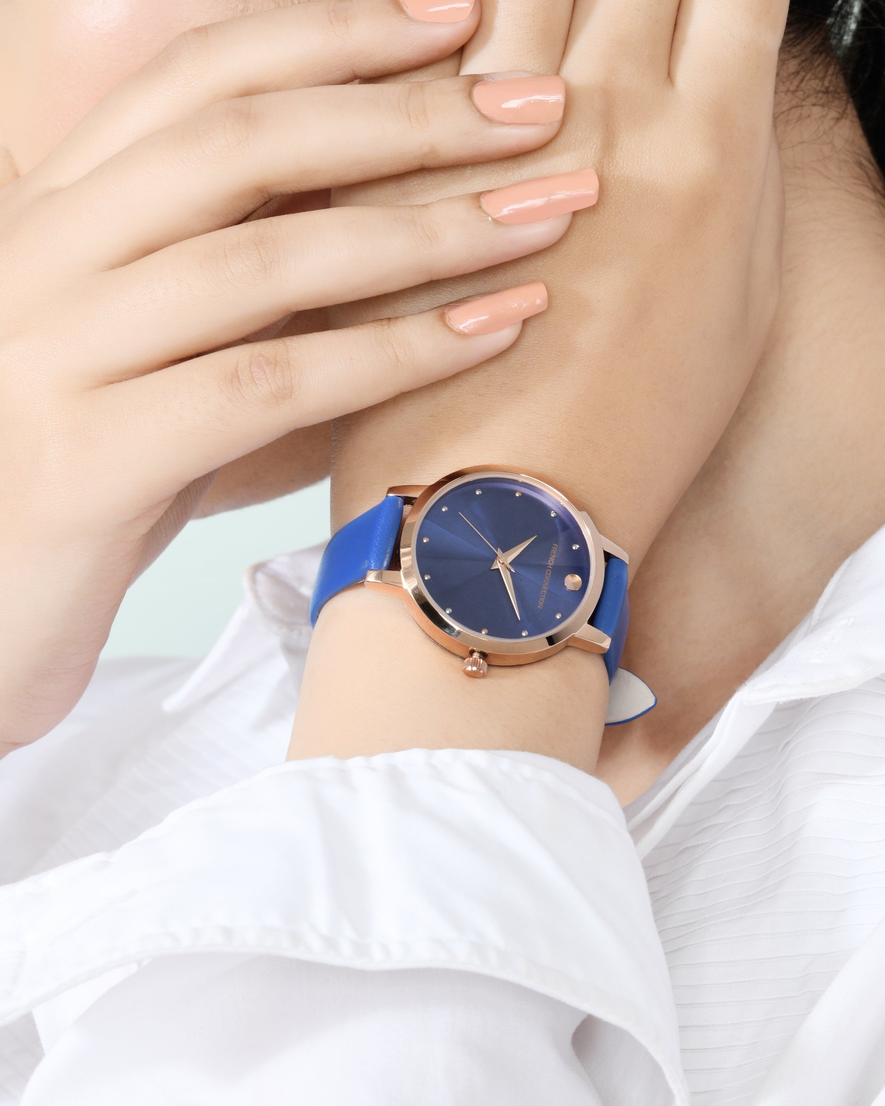 French Connection Analog Blue Dial Women's Watch-FCN00017J