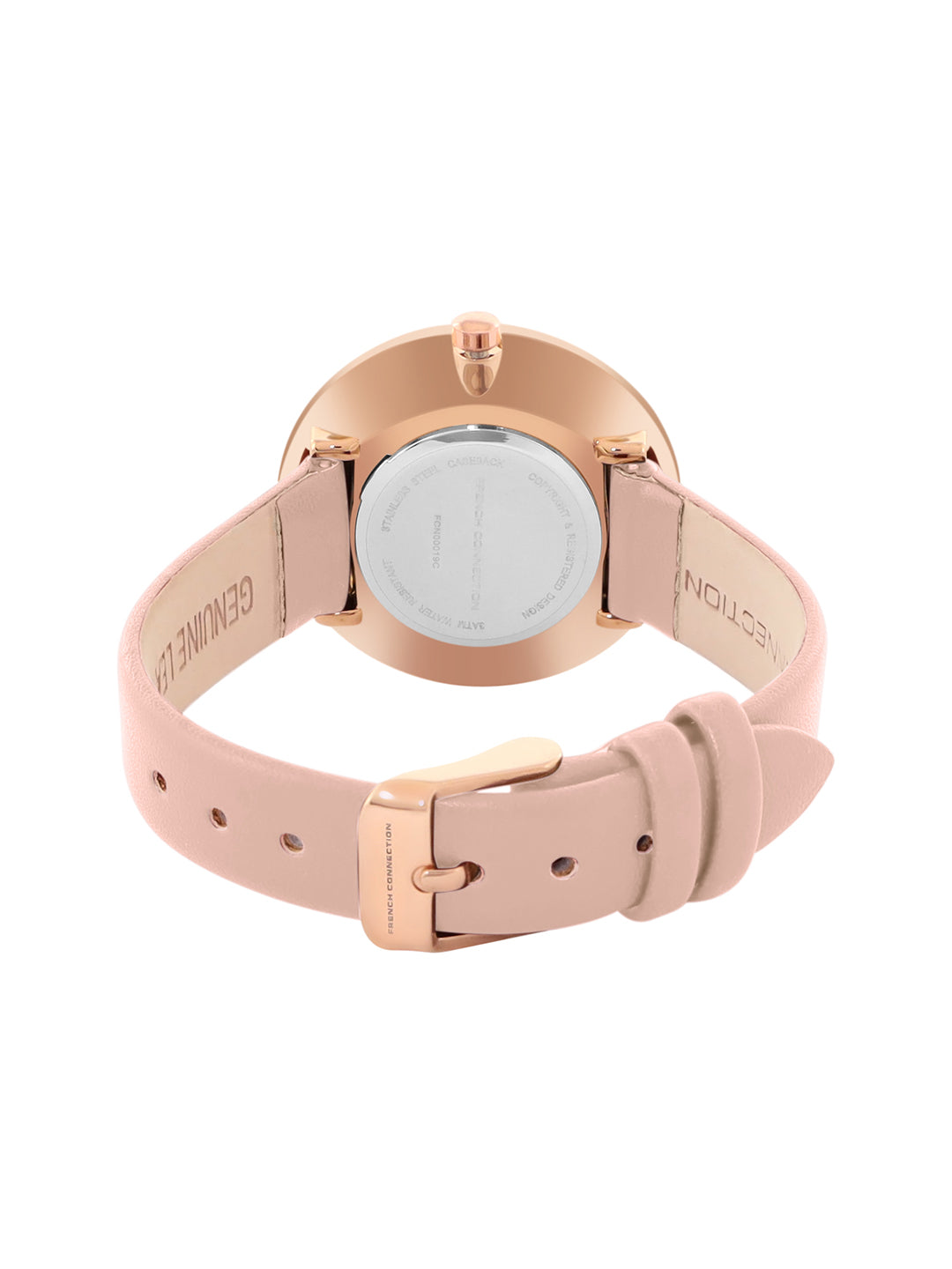 French Connection Analog Rose Gold Dial Women's Watch-FCN00019C