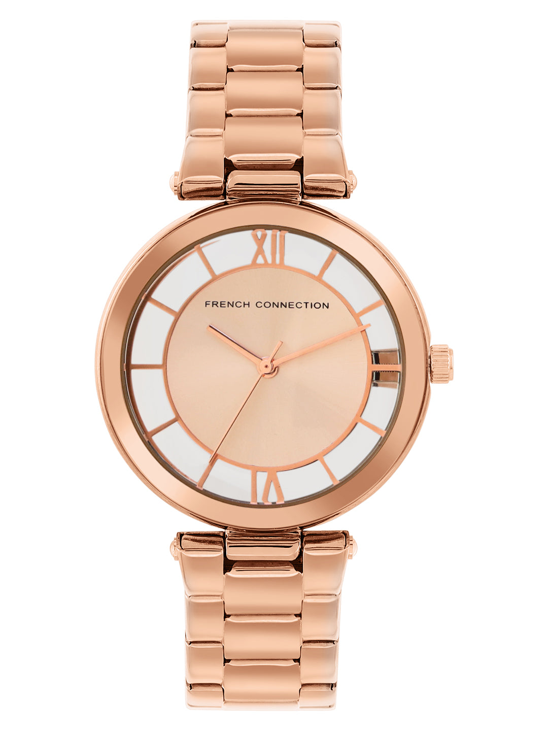 French Connection Analog Rose Gold Dial Women's Watch-FCN0001A