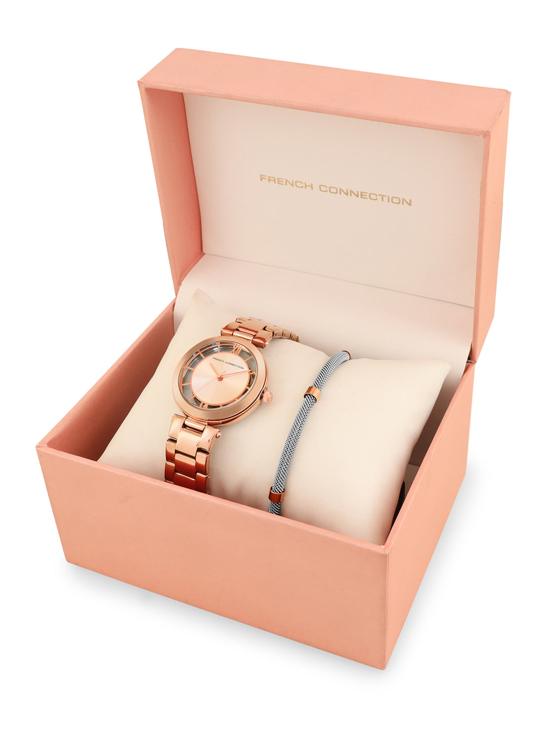 French Connection Analog Rose Gold Dial Women's Watch-FCN0001A