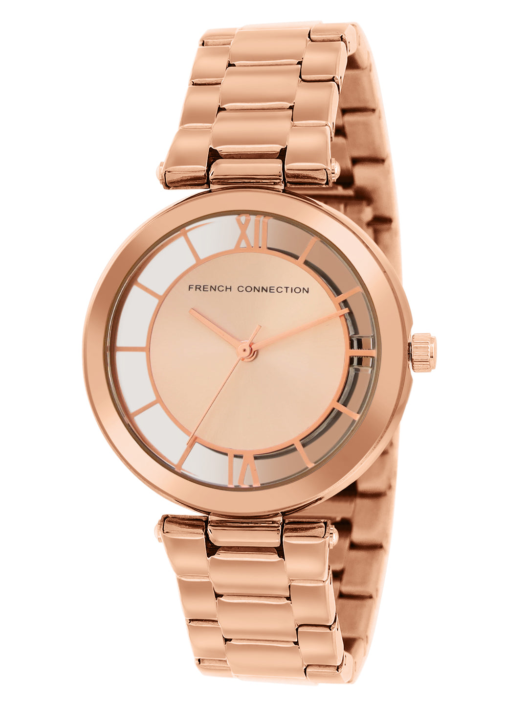 French Connection Analog Rose Gold Dial Women's Watch-FCN0001A