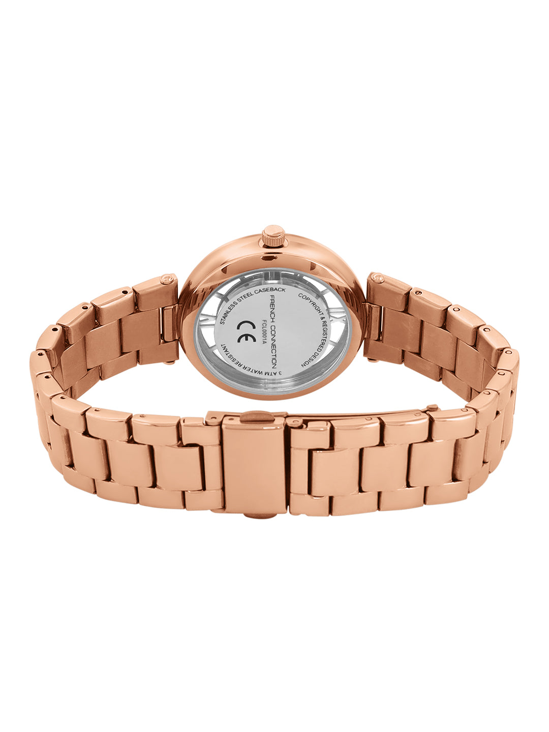 French Connection Analog Rose Gold Dial Women's Watch-FCN0001A
