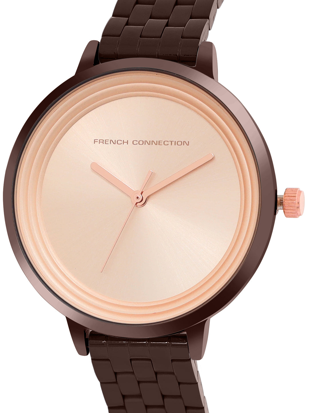 French Connection Analog Rose Gold Dial Women's Watch-FCN0001R