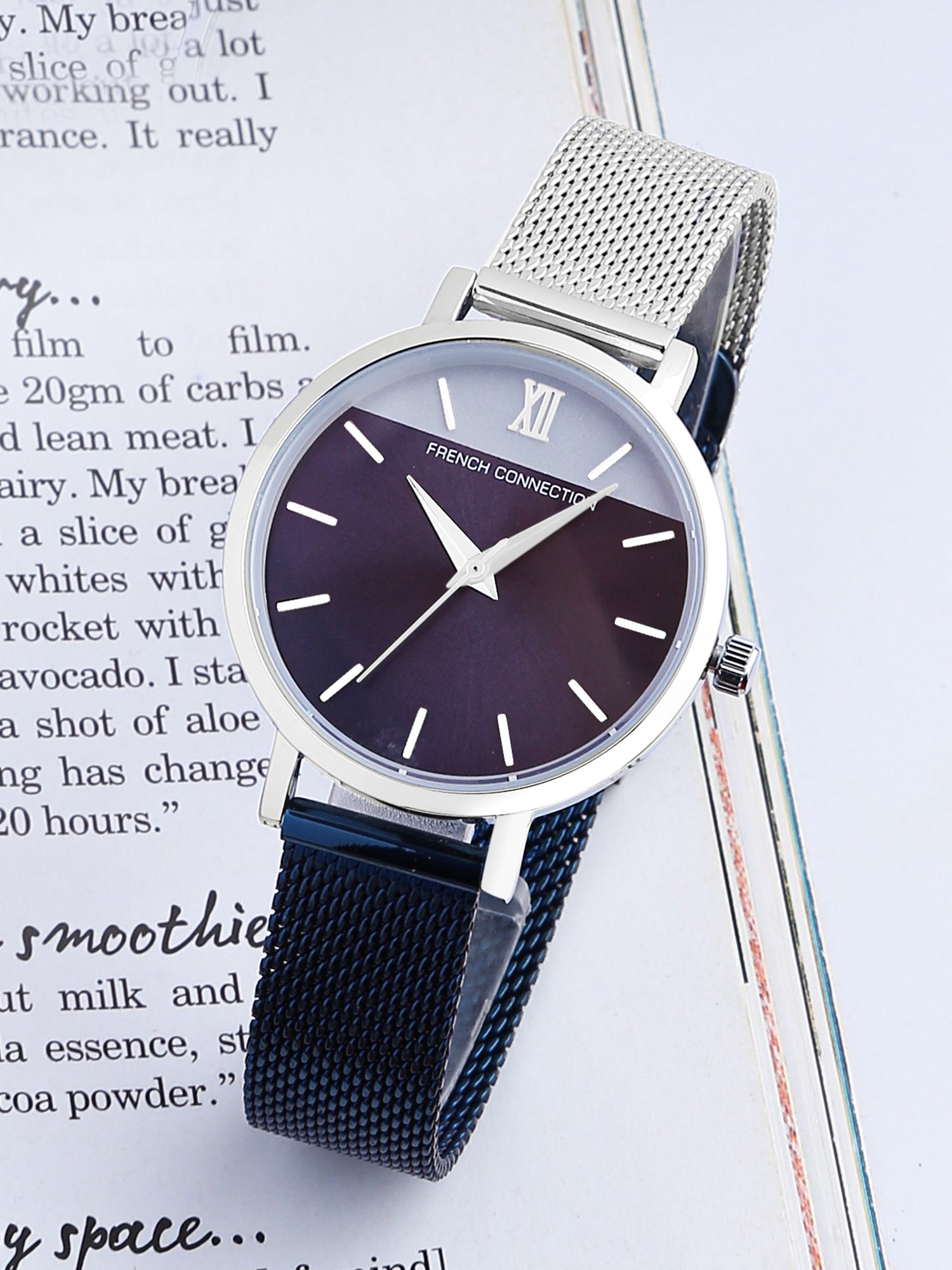 French Connection Analog Blue Dial Women's Watch-FCN00020C