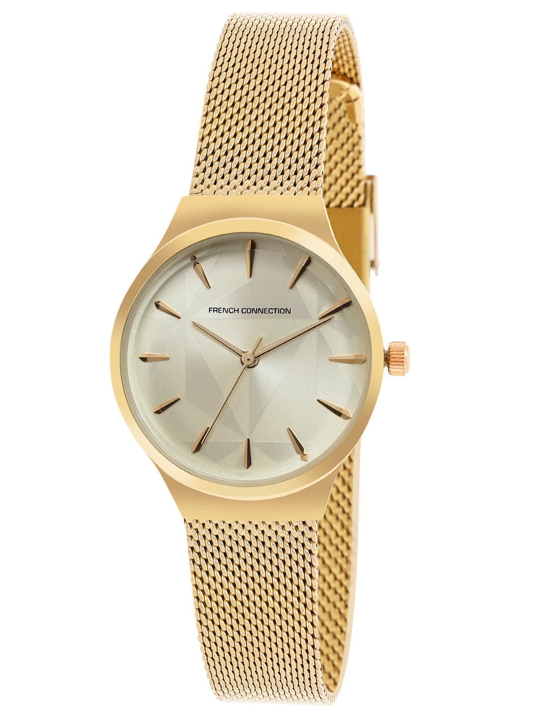 French Connection Spring Summer Analog Gold Dial Women's Watch-FCN00021A