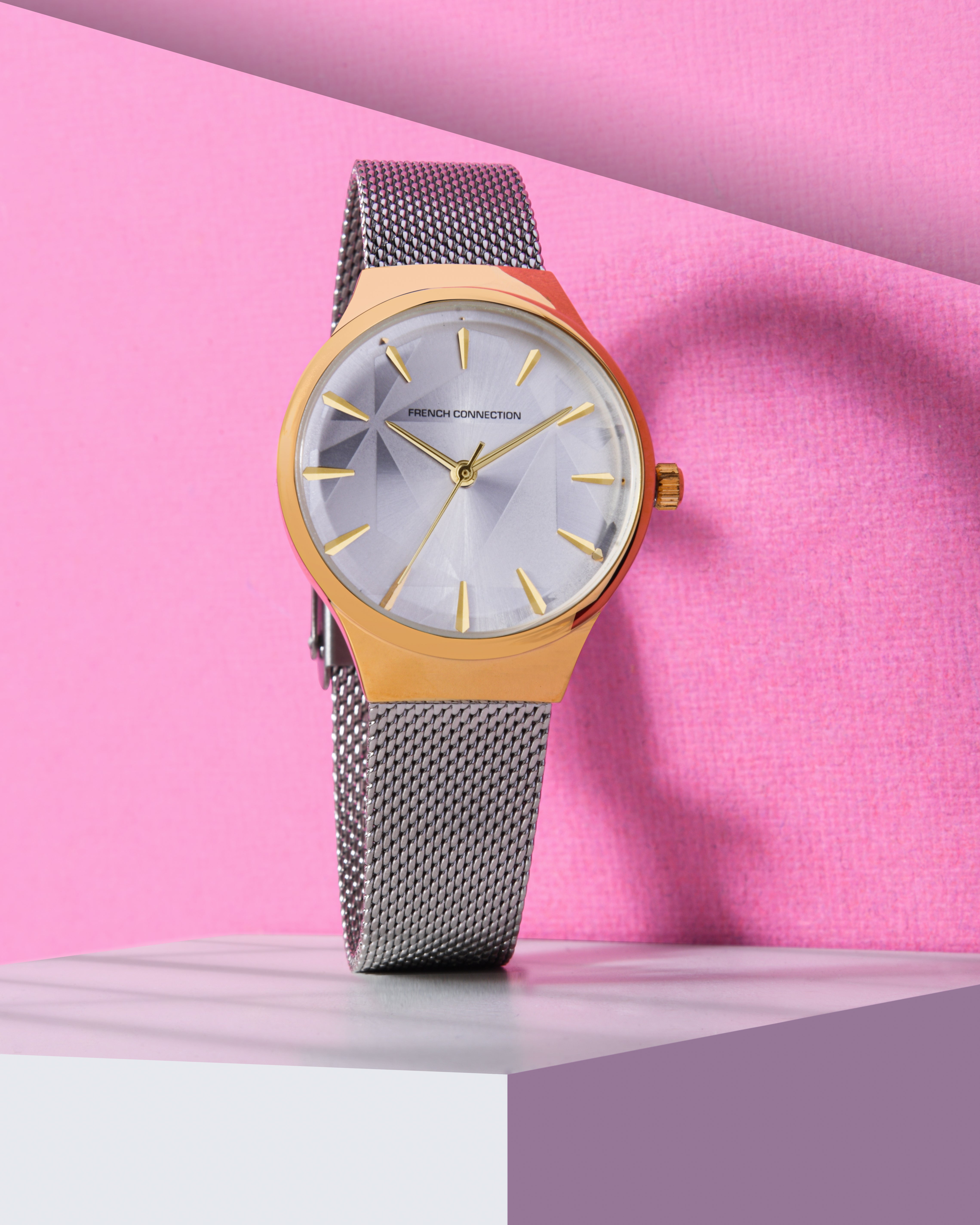 French Connection Spring Summer Analog White Dial Women's Watch-FCN00021B