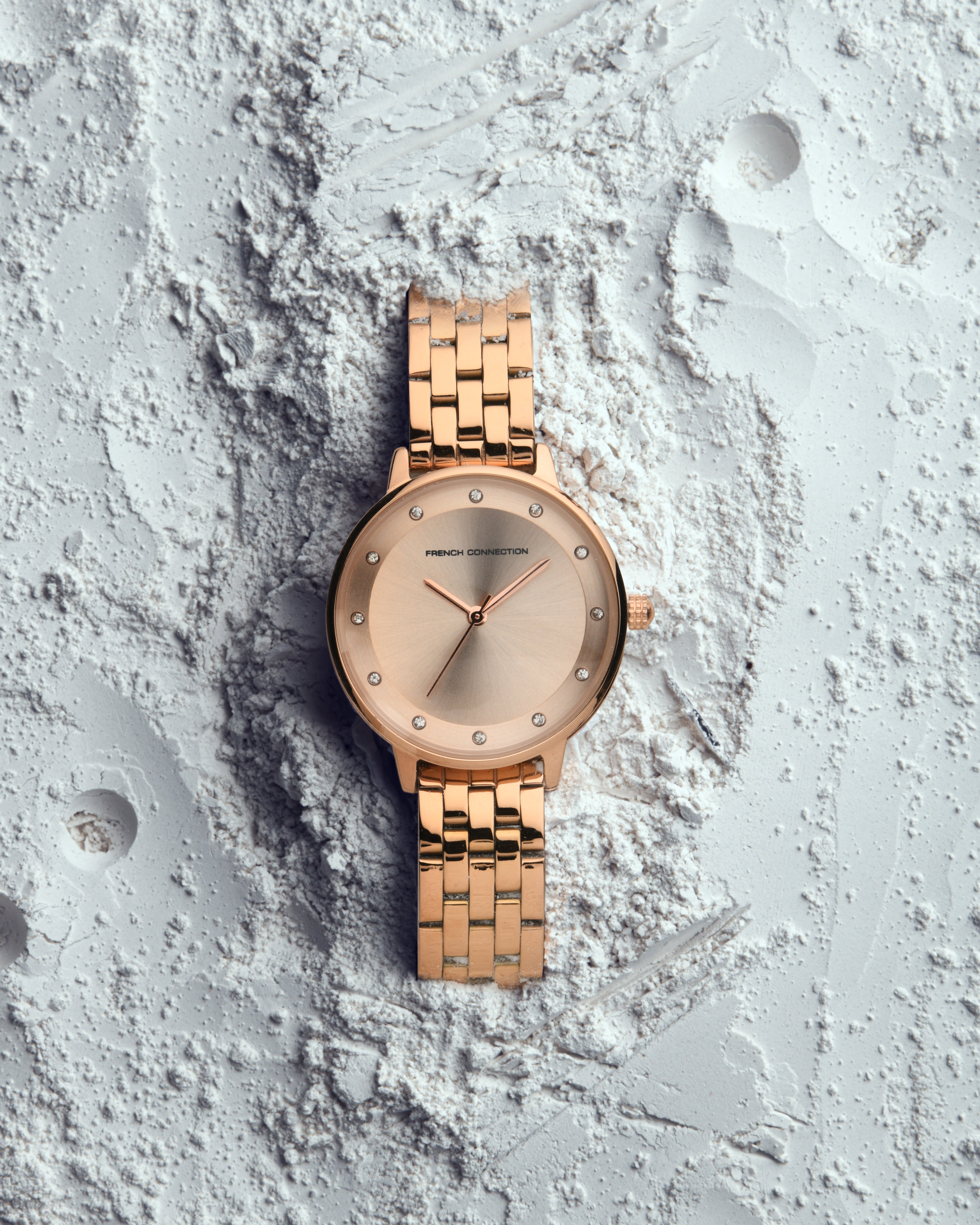 French Connection Analog Rose Gold Dial Women's Watch-FCN00035A