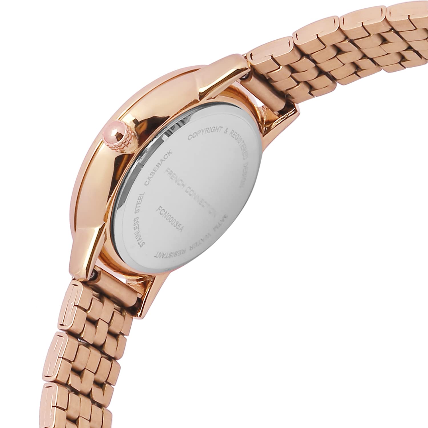 French Connection Analog Rose Gold Dial Women's Watch-FCN00035A