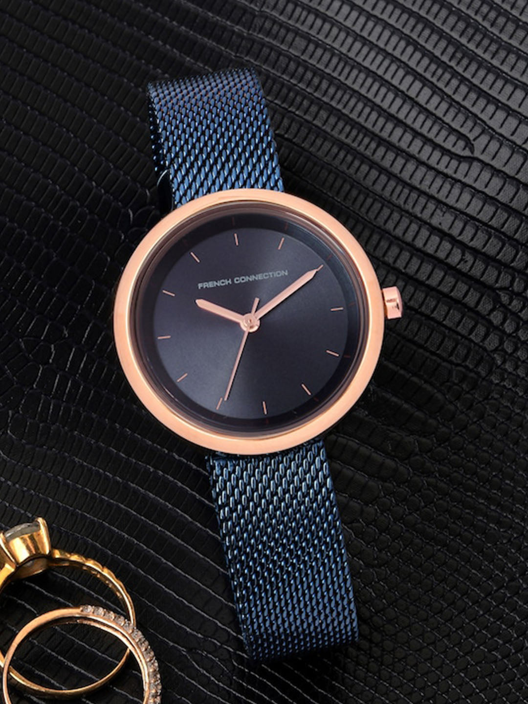 French Connection Analog Blue Dial Women's Watch-FCN00036G