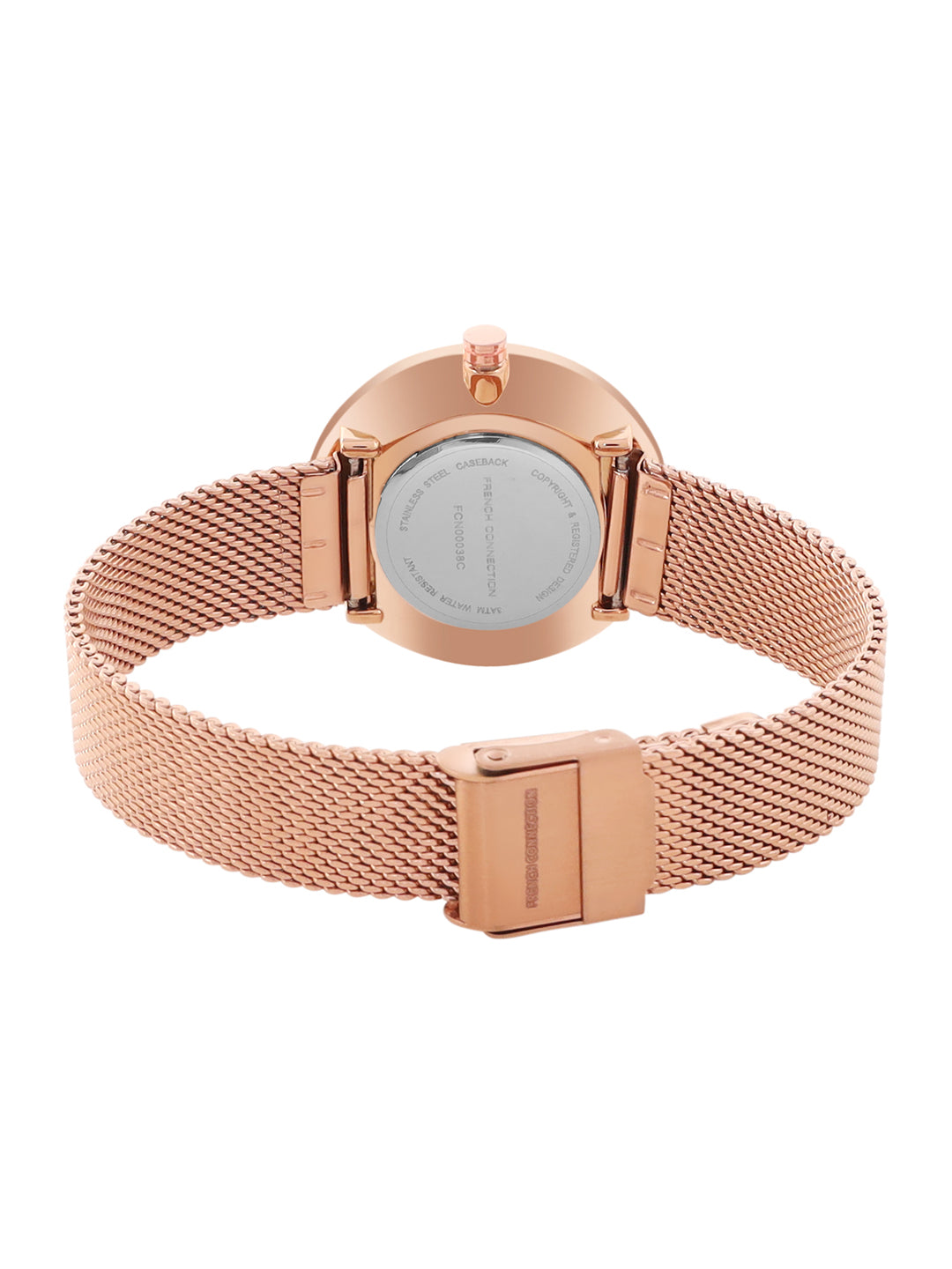 French Connection Analog Rose Gold Dial Women's Watch-FCN00038C