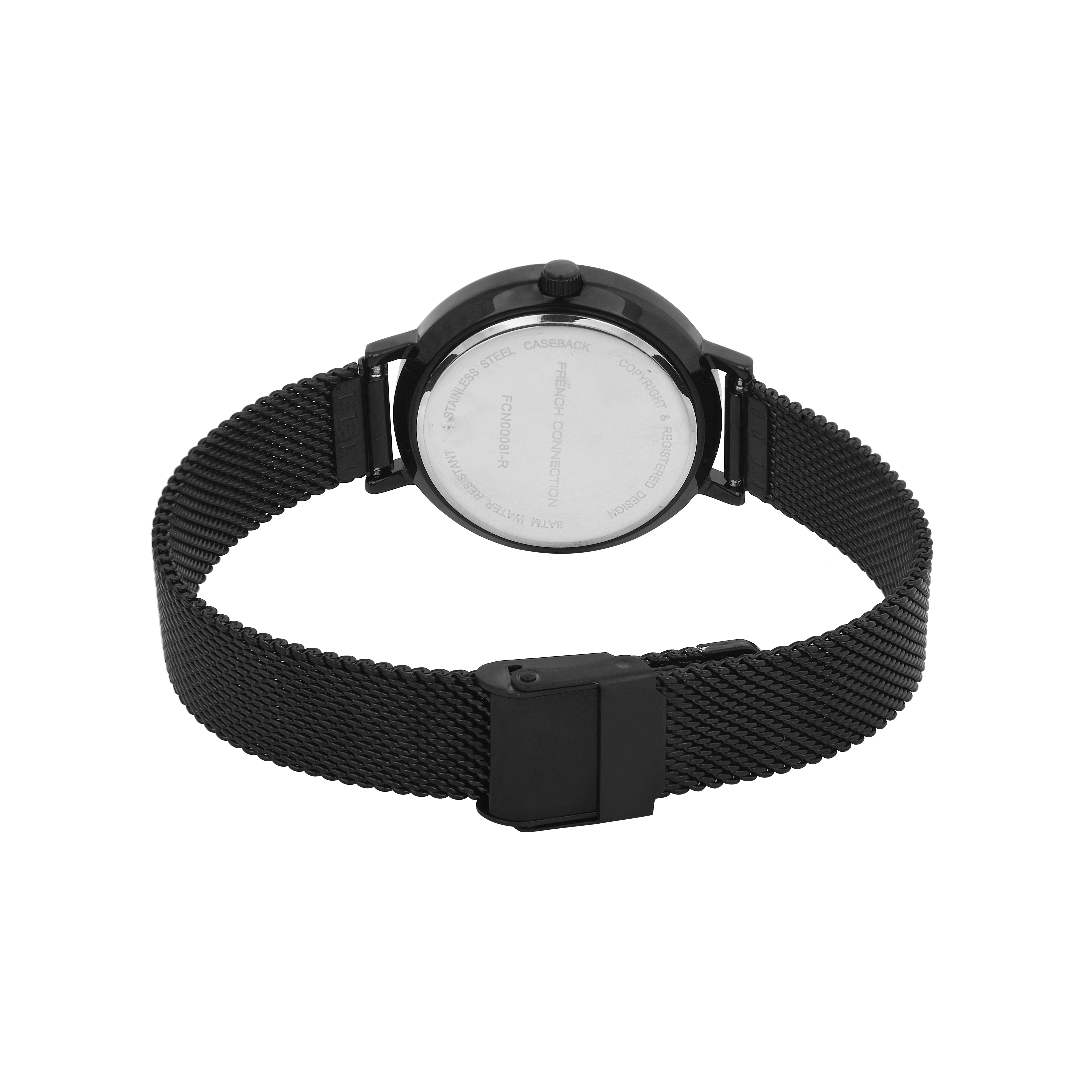 French Connection Spring-Summer Analog Black Dial Women's Watch-FCN0008I-R