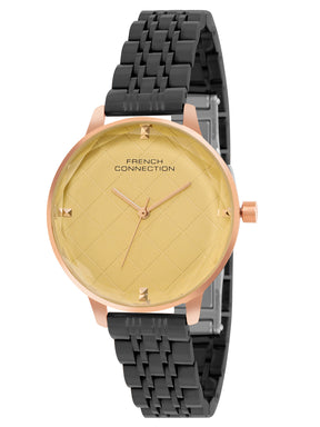 French Connection Analogue Mustard Dial Women's Watch - FCN0100BM